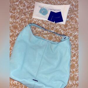 Rebecca Minkoff Sea-foam Green 100% Leather Medium Bryn
Double Zip Hobo Bag